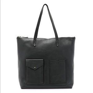 Madewell Zip Top Transport Tote with Pockets